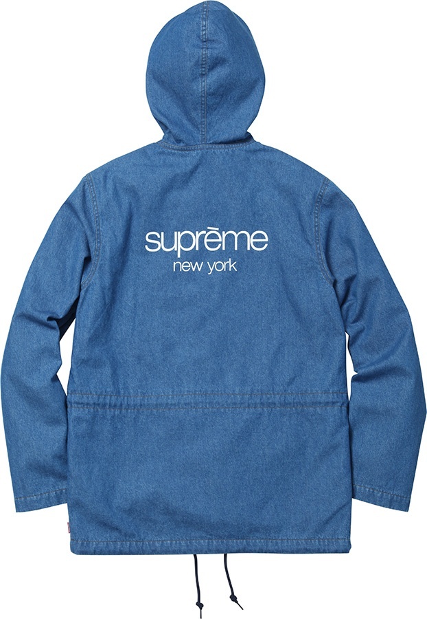 Hooded Denim Parka view 3